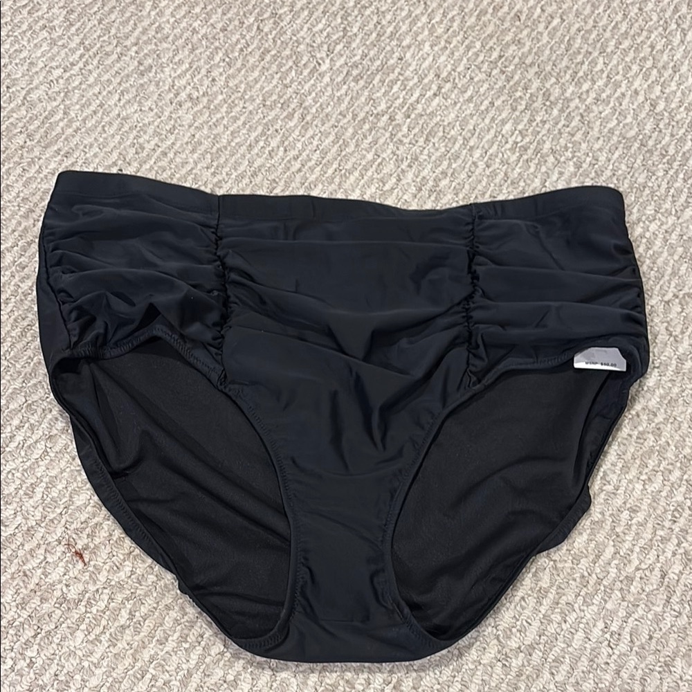 Black Classic Bikini with Textured Fabric